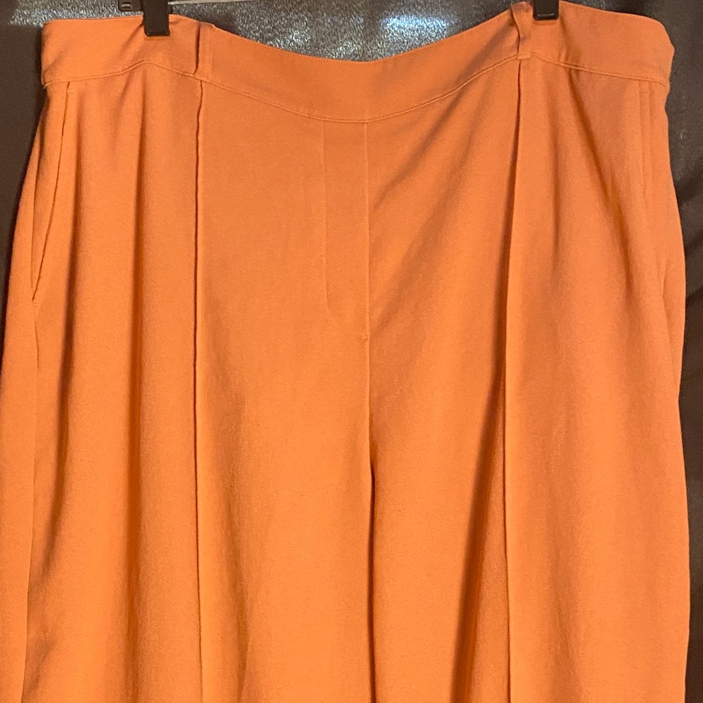 EUC SPANX coral Orange Wide-Leg elastic waist dress Pants 3x - Picture 2 of 11
